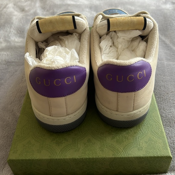 AUTHENTIC Gucci Screener Sneakers Size 39.5 - Picture 3 of 7